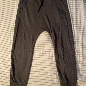 H&M Dark Gray Drop Crotch Joggers